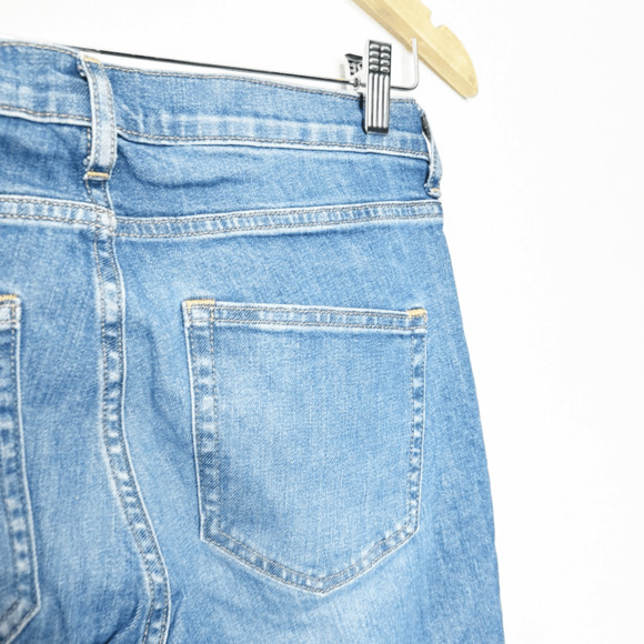 EVERLANE CHEEKY Mid Rise Skinny Jean medium blue stretch womens size 28 ANKLE - Picture 6 of 8